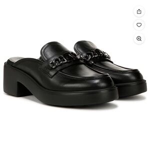 Hayden Black Chain Detail Mules